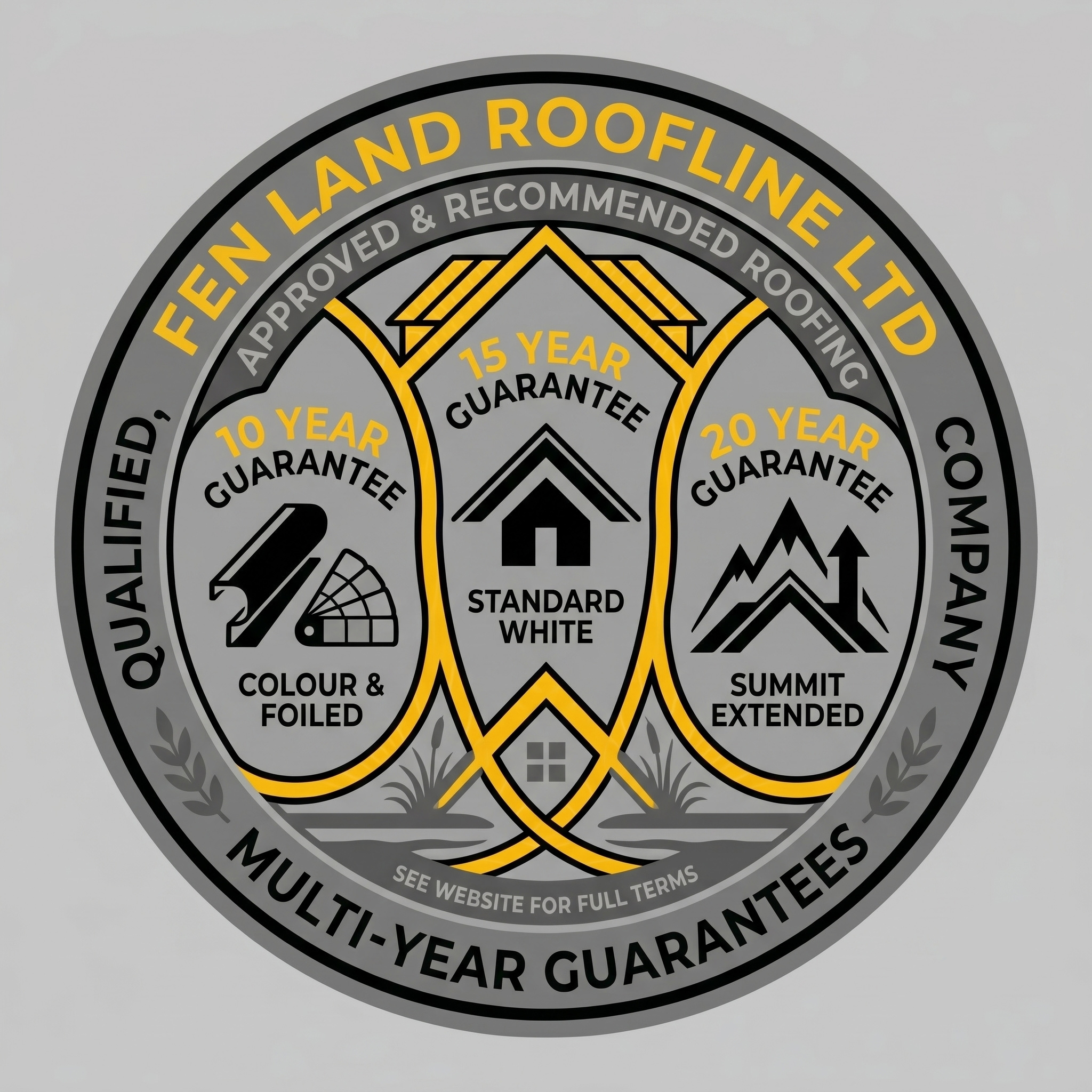 Fen Land Roofline Ltd Guarantee badge